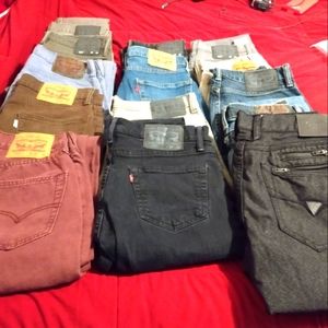 .Mens Jean's and a lady's Belt